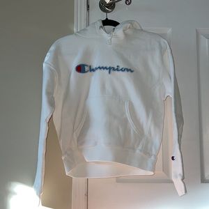 White Champion Hoodie